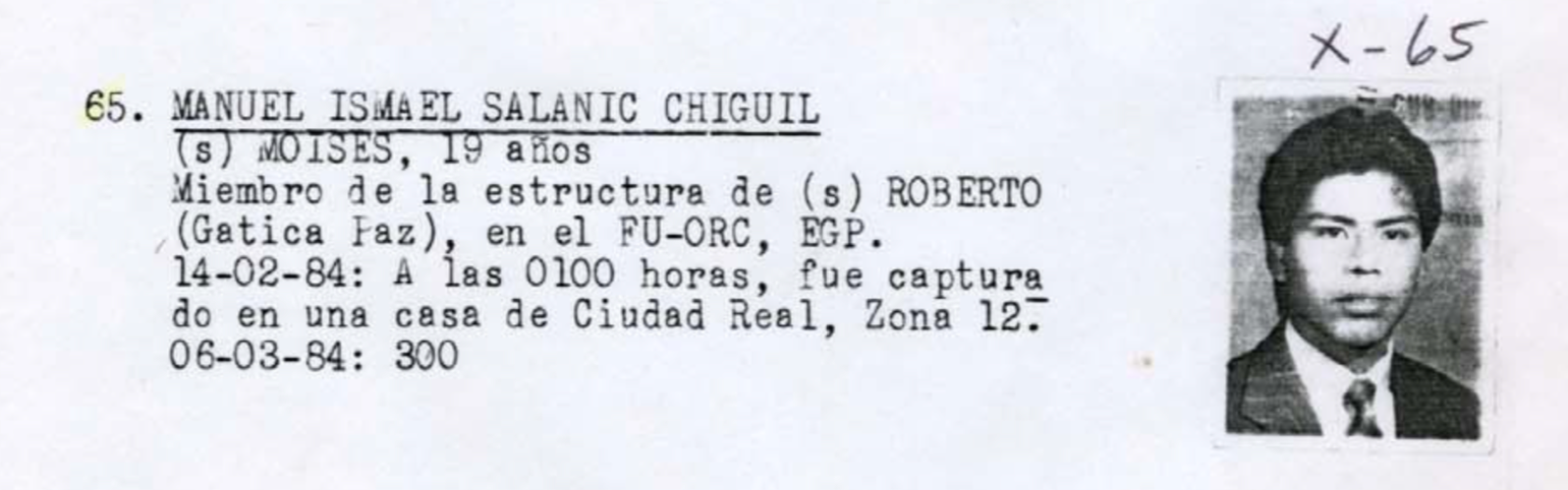  Ficha sobre Manuel Ismael en el Diario Militar. 